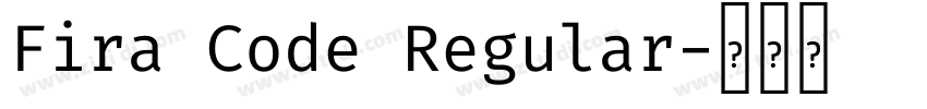 Fira Code Regular字体转换